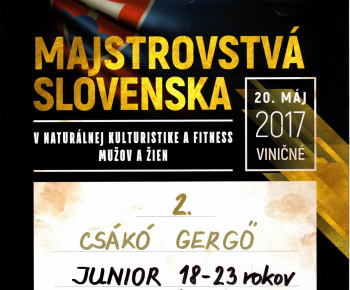 ŠPORT / MAJSTROVSTVÁ SLOVENSKA V NATURÁLNEJ KULTURISTIKE 2017 - foto