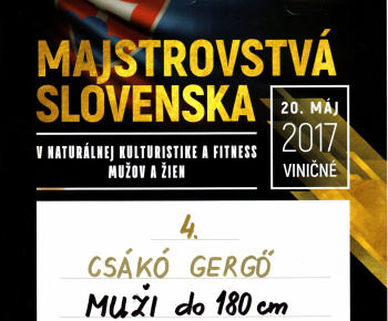 ŠPORT / MAJSTROVSTVÁ SLOVENSKA V NATURÁLNEJ KULTURISTIKE 2017 - foto