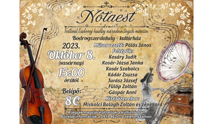 Festival ľudovej hudby národnostných menšín - Nótaest
