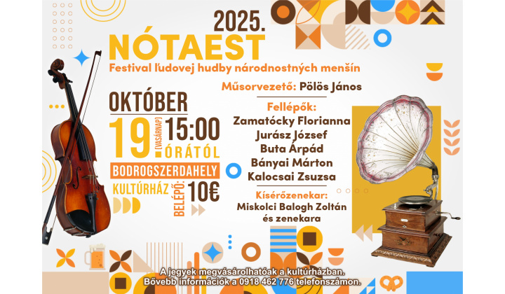 Festival ľudovej hudby národnostných menšín - Nótaest