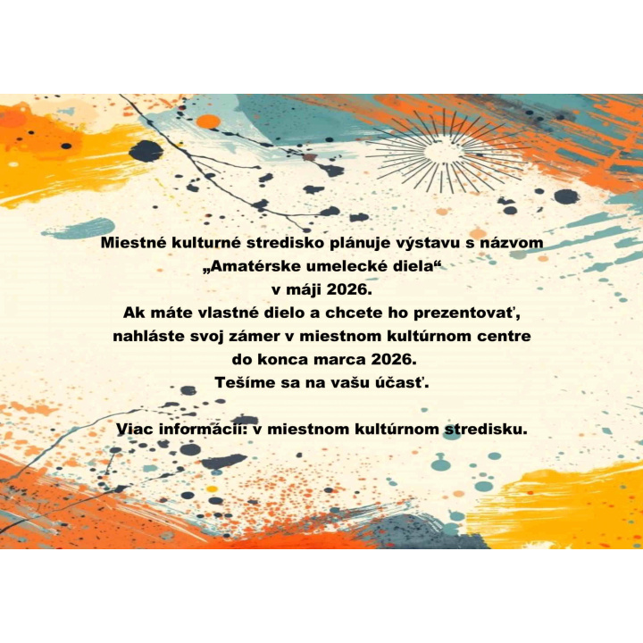 Výstava - Amatérske umelecké diela
