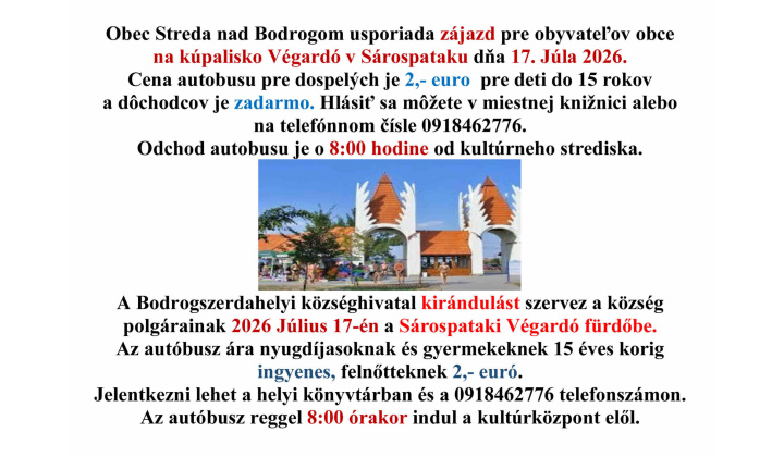 Zájazd na kúpalisko