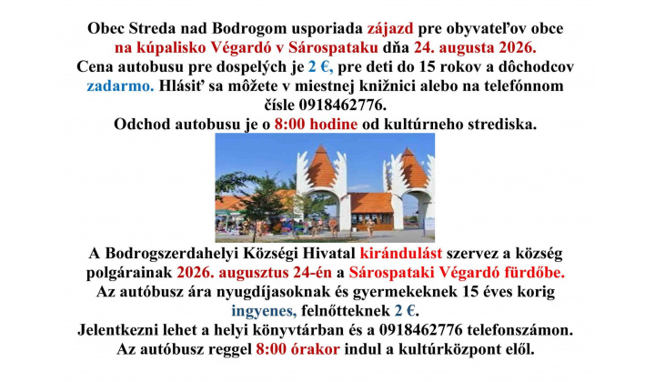 Zájazd na kúpalisko