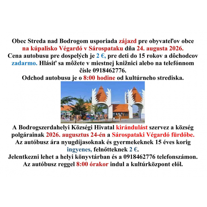 Zájazd na kúpalisko