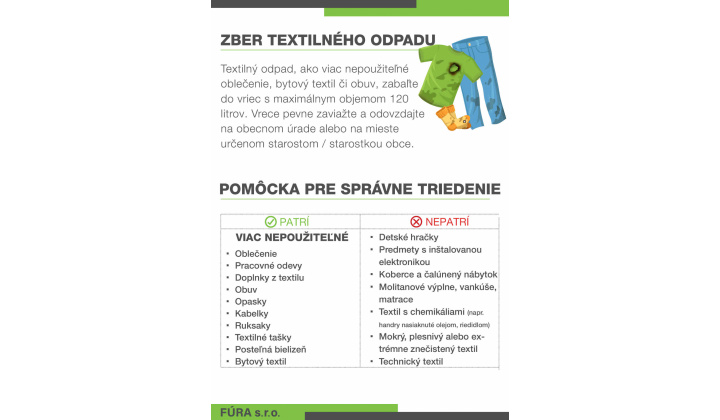 Zber textilného odpadu